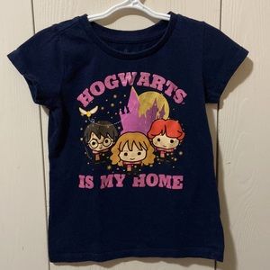 Harry Potter Navy Hogwarts is My Home Tee